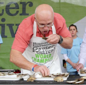 Colin competing at Hillsborough Oyster Festival